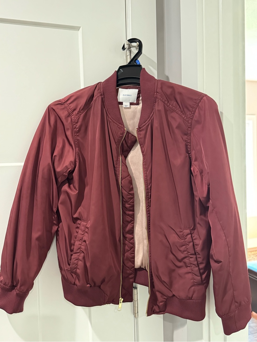 Old Navy Women's Dusty Rose Bomber Jacket